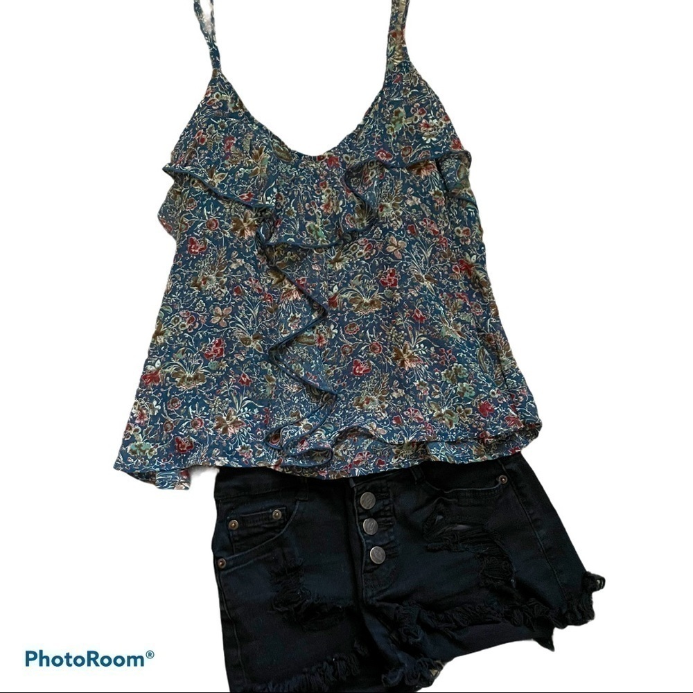 🌹 About A Girl Floral Sheer Tank | S
